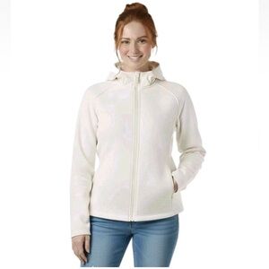 NWT 32 Degrees Women's Softshell Jacket - cream - white - NEW - SIZE XXL -Hooded